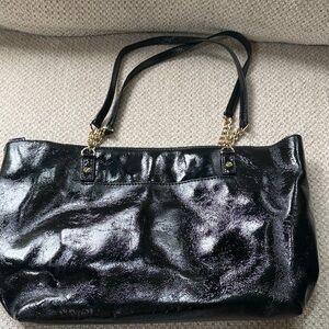 Michael Kors Shiny Black Handbag
